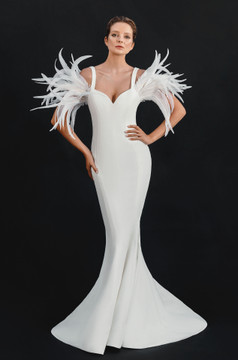 Mermaid Feathered Dress