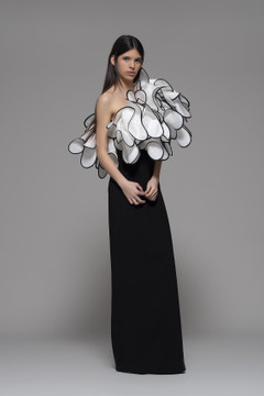 Feltre One Shoulder Column Gown Feltre One Shoulder Column Gown