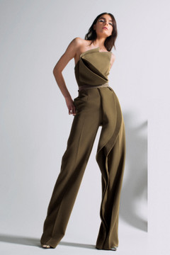 Strapless Sculpted Jumpsuit