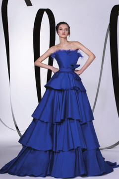 Tiered Strapless Gown Tiered Strapless Gown