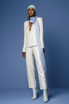 Beaded Crepe Jacket and Pants