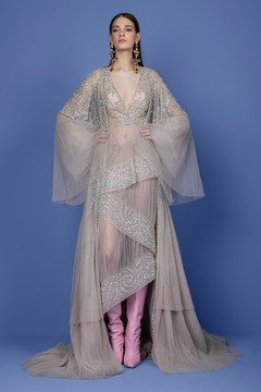 Mushroom Tulle Dress with Cape Mushroom Tulle Dress with Cape