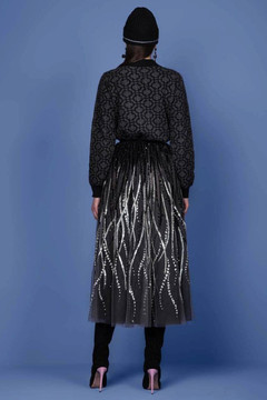 Knitted Sweater and Tulle Skirt Knitted Sweater and Tulle Skirt