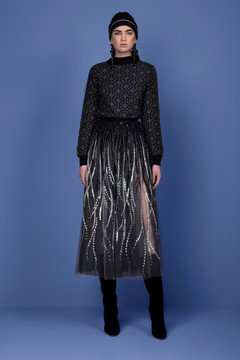 Knitted Sweater and Tulle Skirt Knitted Sweater and Tulle Skirt