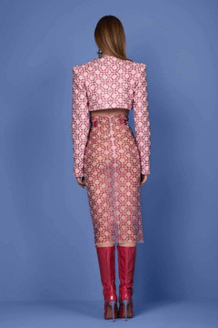 Beaded Crepe Jacket and Skirt Beaded Crepe Jacket and Skirt