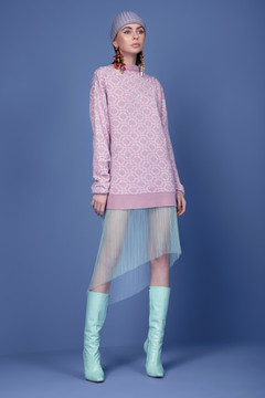 Knitted Sweater and Tulle Skirt Knitted Sweater and Tulle Skirt