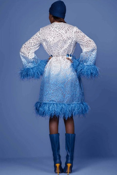 Lace Coat with Feathers Lace Coat with Feathers