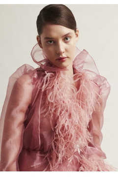 Anna Long Sleeve Organza Gown Anna Long Sleeve Organza Gown