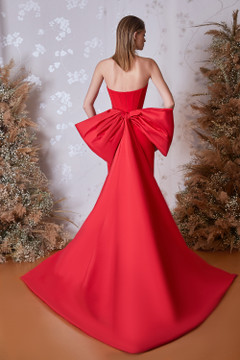 Strapless Column  Gown