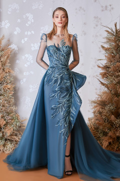 Illusion Slit Gown Illusion Slit Gown