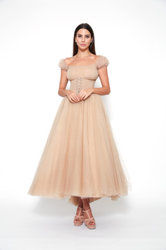 Off Shoulder Tulle Dress