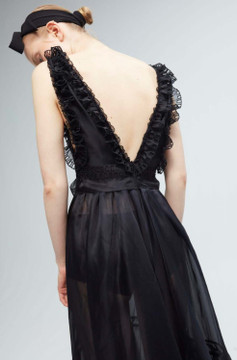 Ruffled Sleeveless Gown Ruffled Sleeveless Gown