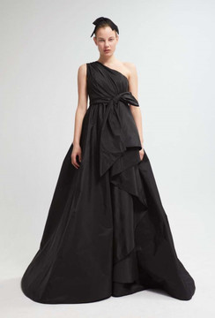 One Shoulder A-Line Gown One Shoulder A-Line Gown