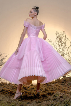 Matte Organza and Silk Gazar Dress Matte Organza and Silk Gazar Dress