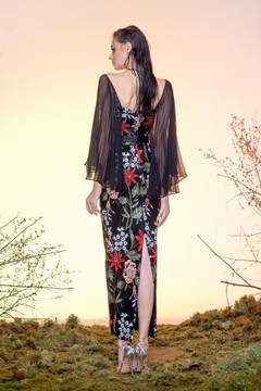 Sequin Lace Chiffon Gown Sequin Lace Chiffon Gown