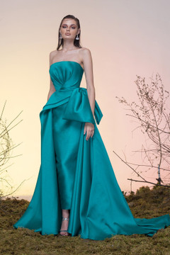 Strapless Silk Gazar Gown