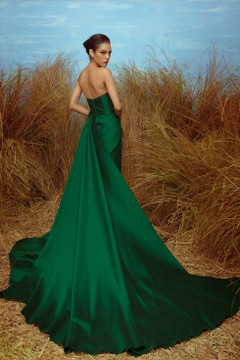 Strapless Silk Gazar  Gown