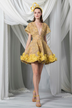 Copy of Short Sleeve Sequined Panicles Mini Dress Copy of Short Sleeve Sequined Panicles Mini Dress