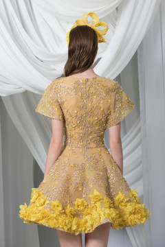 Copy of Short Sleeve Sequined Panicles Mini Dress Copy of Short Sleeve Sequined Panicles Mini Dress