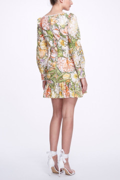 Floral Long Sleeve Mini Dress Floral Long Sleeve Mini Dress