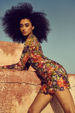 Zinnia Floral-Appliquéd Tulle Mini Dress Zinnia Floral-Appliquéd Tulle Mini Dress