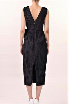 Pleated V-Neck Cocktail Dress Pleated V-Neck Cocktail Dress