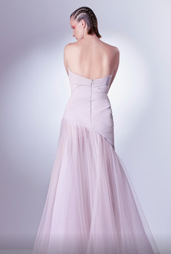 Strapless Fit and Flare  Gown