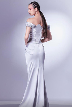 Off the Shoulder Slim Slit Gown Off the Shoulder Slim Slit Gown