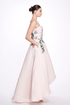 High Low Gown with Pockets High Low Gown with Pockets