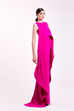 Sleeveless Abstract Gown