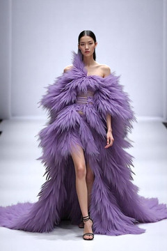 High Slit Strapless Gown High Slit Strapless Gown