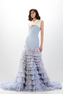 Mermaid Ruffle Gown