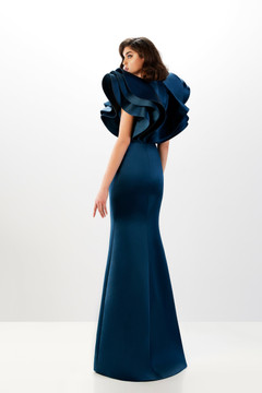 Oversized Ruffle Sleeves Gown Oversized Ruffle Sleeves Gown