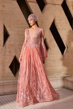 Plunging Neckline Gown Plunging Neckline Gown