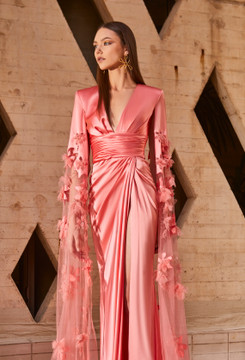 Floral Applique Gown Floral Applique Gown