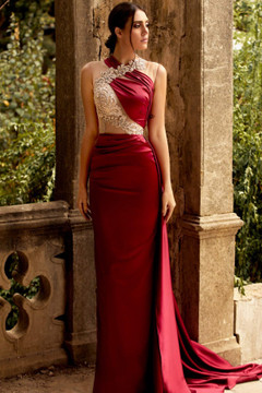 Sleeveless Fitted Gown