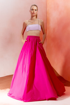 Crop Top and Ball Gown Skirt