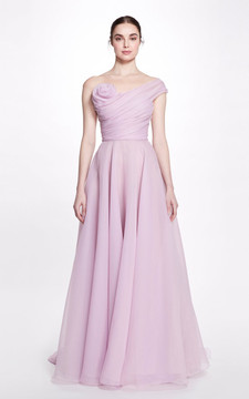 Organza A-Line Gown