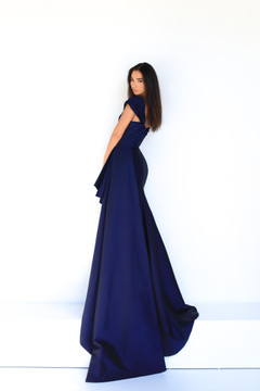 Melinda Navy Gown