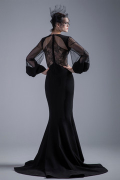 Black High Slit Gown Black High Slit Gown