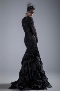 Black Mermaid Gown