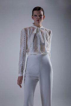 White Bow Top & Pants White Bow Top & Pants