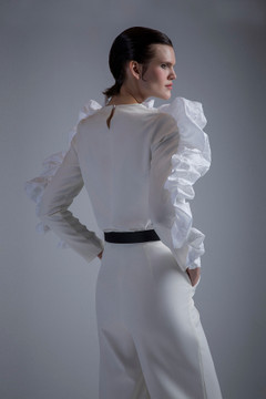 White Long Sleeve Top & Pants White Long Sleeve Top & Pants