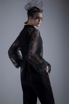 Georges Hobeika Black Bralette, Jacket & Pants- District 5 Boutique