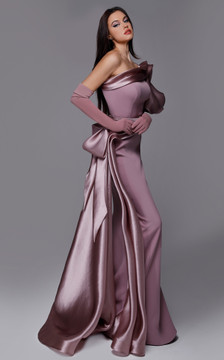 One Shoulder Detailed Gown
