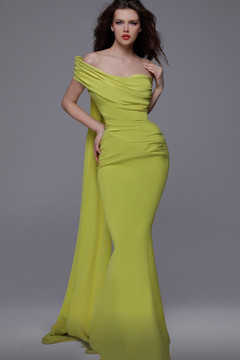 One Shoulder Train Gown