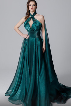 Halter Scarf Gown Halter Scarf Gown