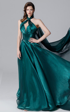Halter Scarf Gown Halter Scarf Gown