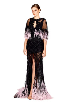Sleeveless Gown with Capelet Sleeveless Gown with Capelet