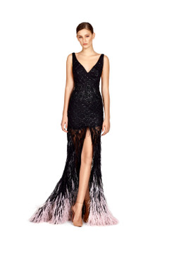 Sleeveless Gown with Capelet Sleeveless Gown with Capelet